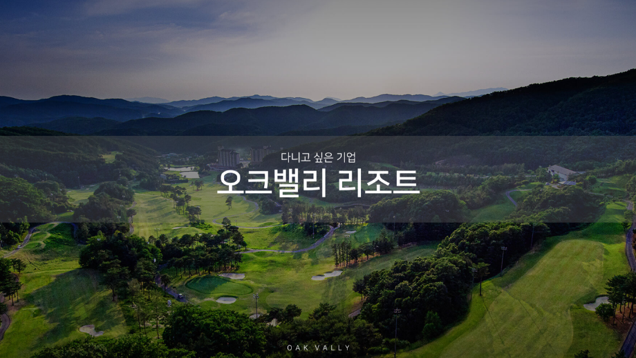 [산학연계프로젝트]오크밸리 리조트 브랜드평판 관리 기획서